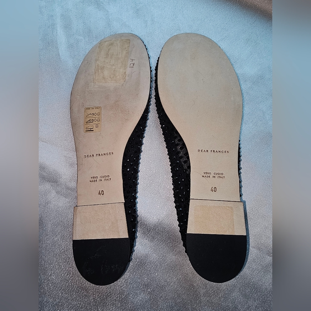 Dear Frances Balla Crystal Embellished Mesh Flats Sz EU40/US10 - Picture 10 of 15